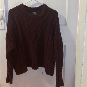 maroon aerie sweater